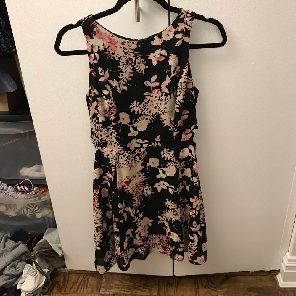 Aqua cutout dress